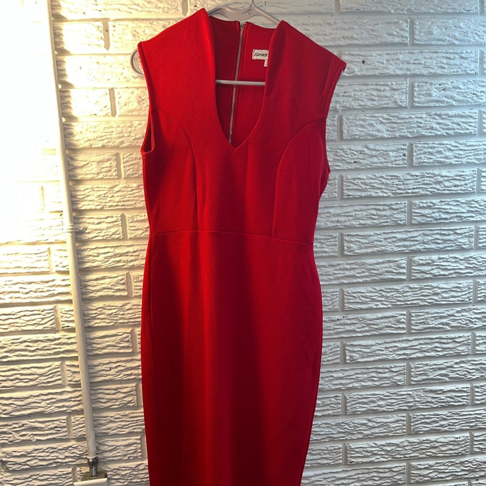 Mid Length Fitted Dress.